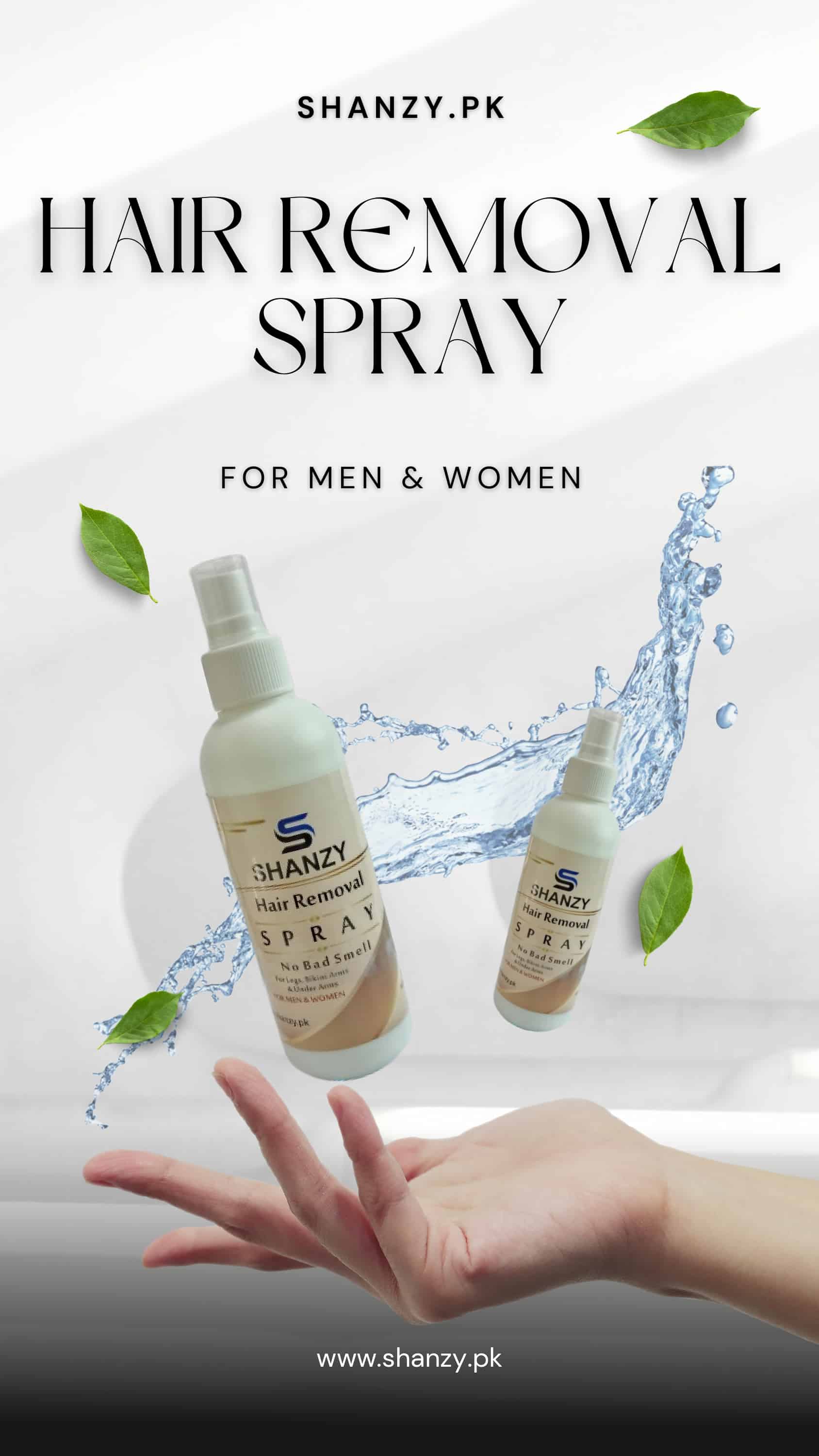 Original SHANZY Hair Removal Spray (For Men & Women)