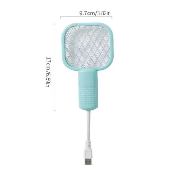 Mini Usb Electric Mosquito Racket, Rechargeable Summer Fly Swatters Trap, Mosquito Swatter Uv Light Sharp Sparking